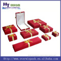 Luxury packing box with velvet insert for high end jewelry packing